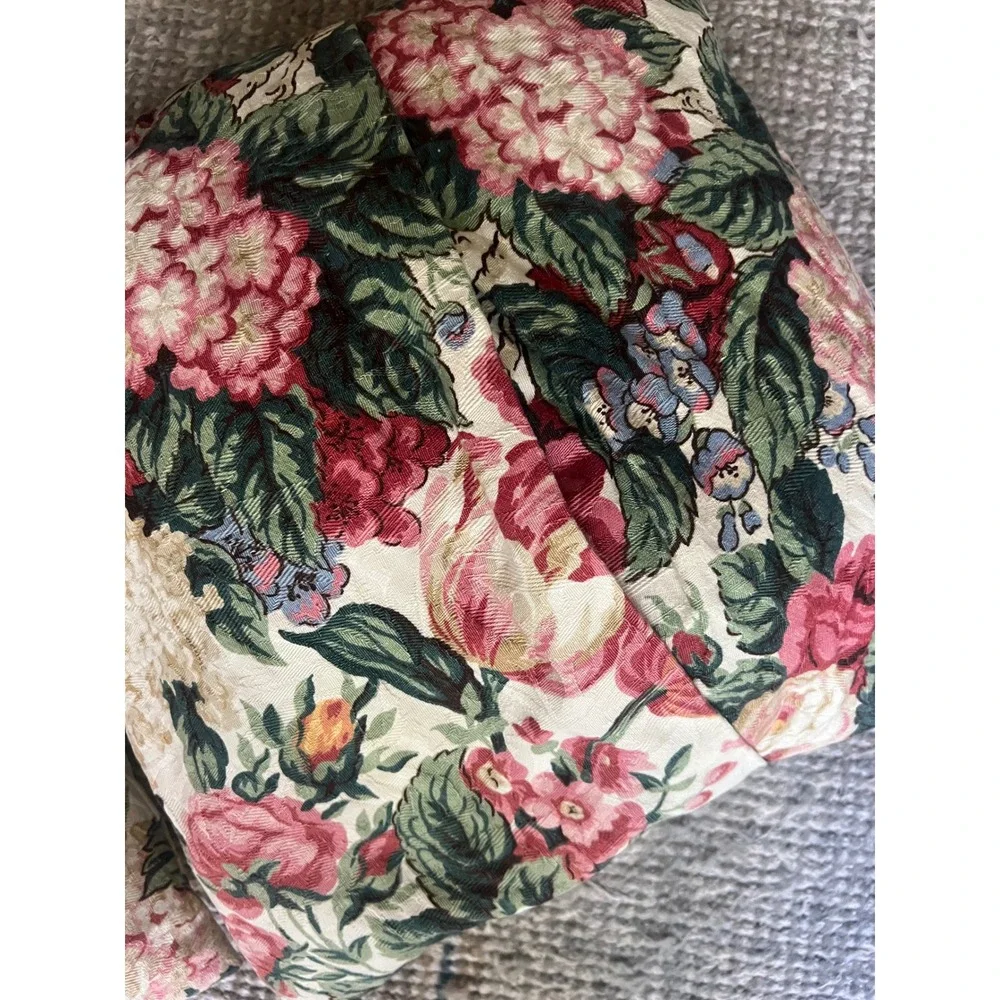 Vintage Ralph Lauren Floral Throw Pillow Covers(2) Reversible 17 English Cottage